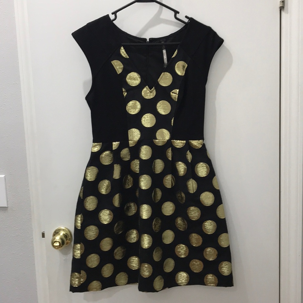 Black and Gold Dress